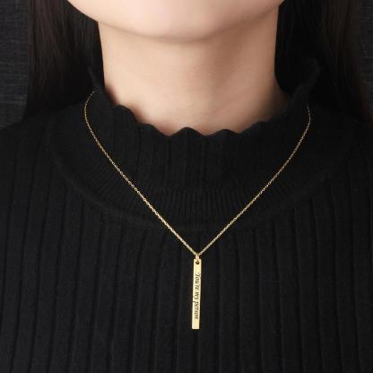You are my person DIY Necklace Engraved  Letter Personalised Gift-Jessemade AU