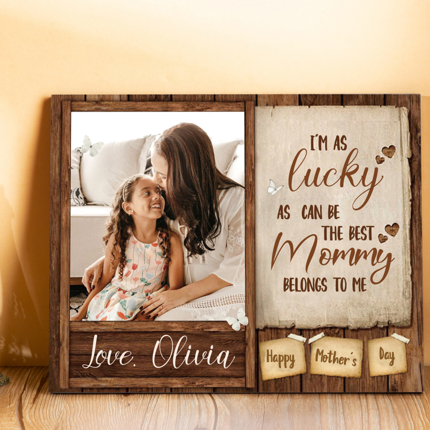 Mother' Day Picture Board Customised Photo Keepsake Wood Signs Photo Frame Gifts For Mother-Jessemade AU