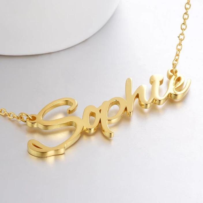 Personalised Necklace Custom 1 Name Necklace Gift For Women-Jessemade AU