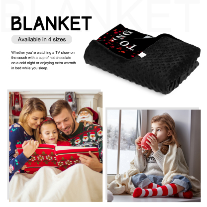 To My Daring Personalised Couple Blanket Engrave Photo Sweet Gift For Her-Jessemade AU