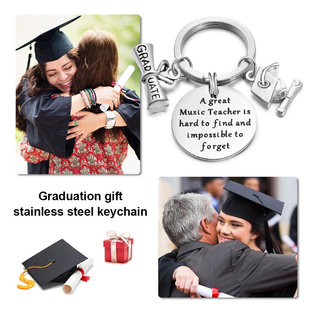 Graduation Keychain Personalised with Engraving Charms-Jessemade AU