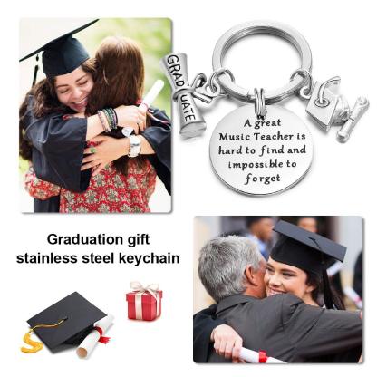 Graduation Keychain Personalised with Engraving Charms-Jessemade AU