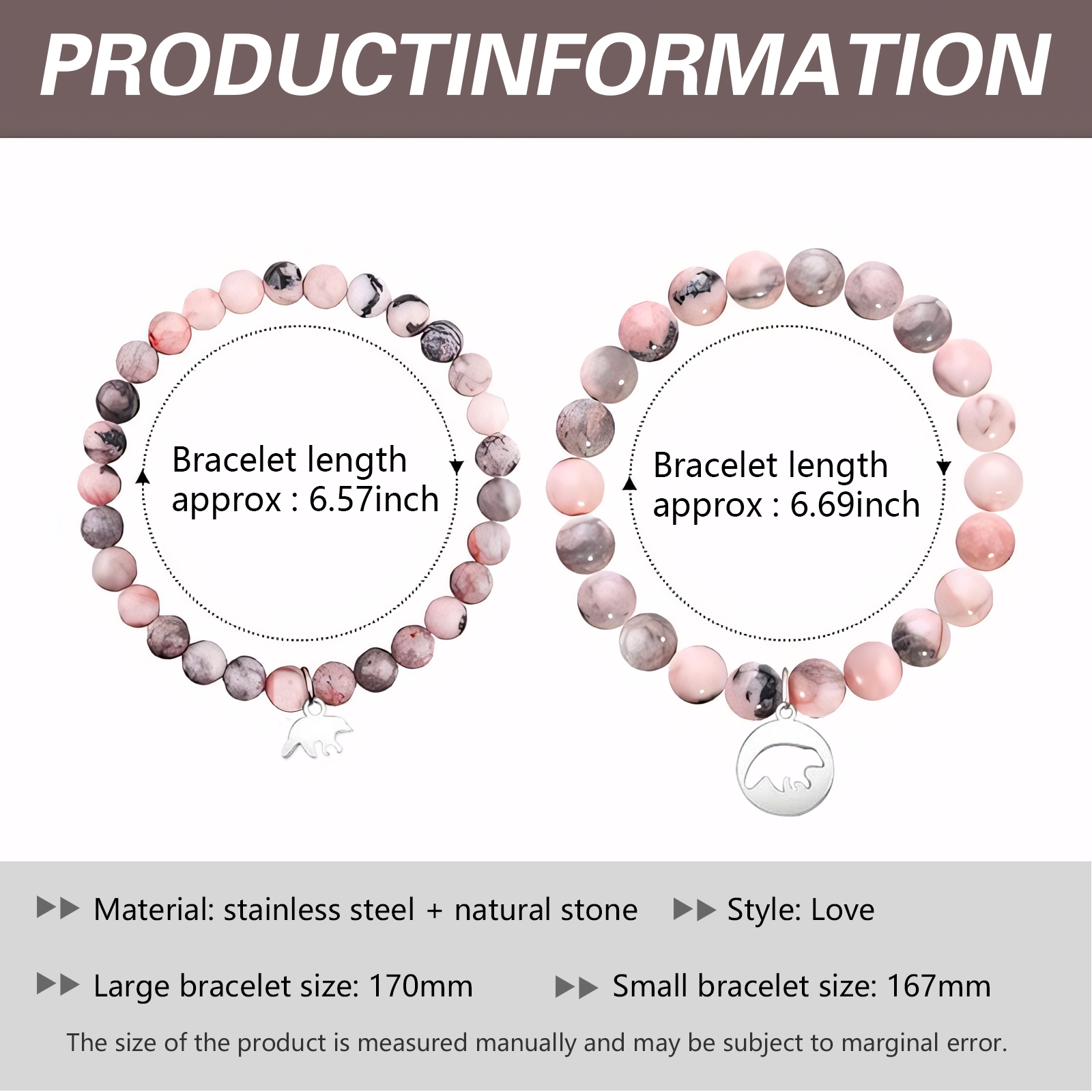 2 Pcs Bracelet Set Heart Pendant Adjustable Bracelets with Message Card Gifts for Her - Mother and Daughter Never Truly Apart-Jessemade AU