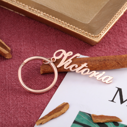 Personalised Keychain Engraved 1 Name Gifts For Her-Jessemade AU