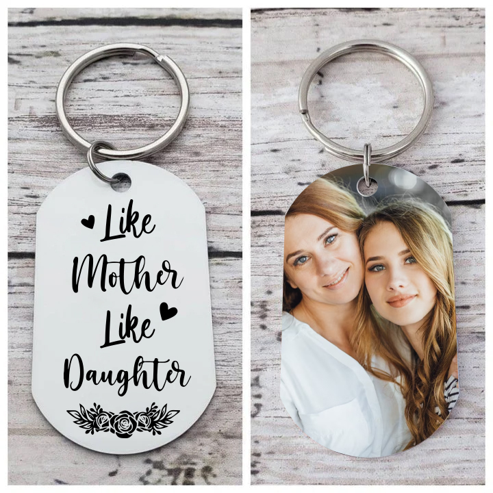 Personalised Photo Keychain Gifts for Mom-Like Mother Like Daughter-Jessemade AU