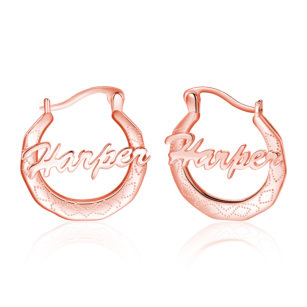Personalised Hoop Name Earrings for Her-Jessemade AU