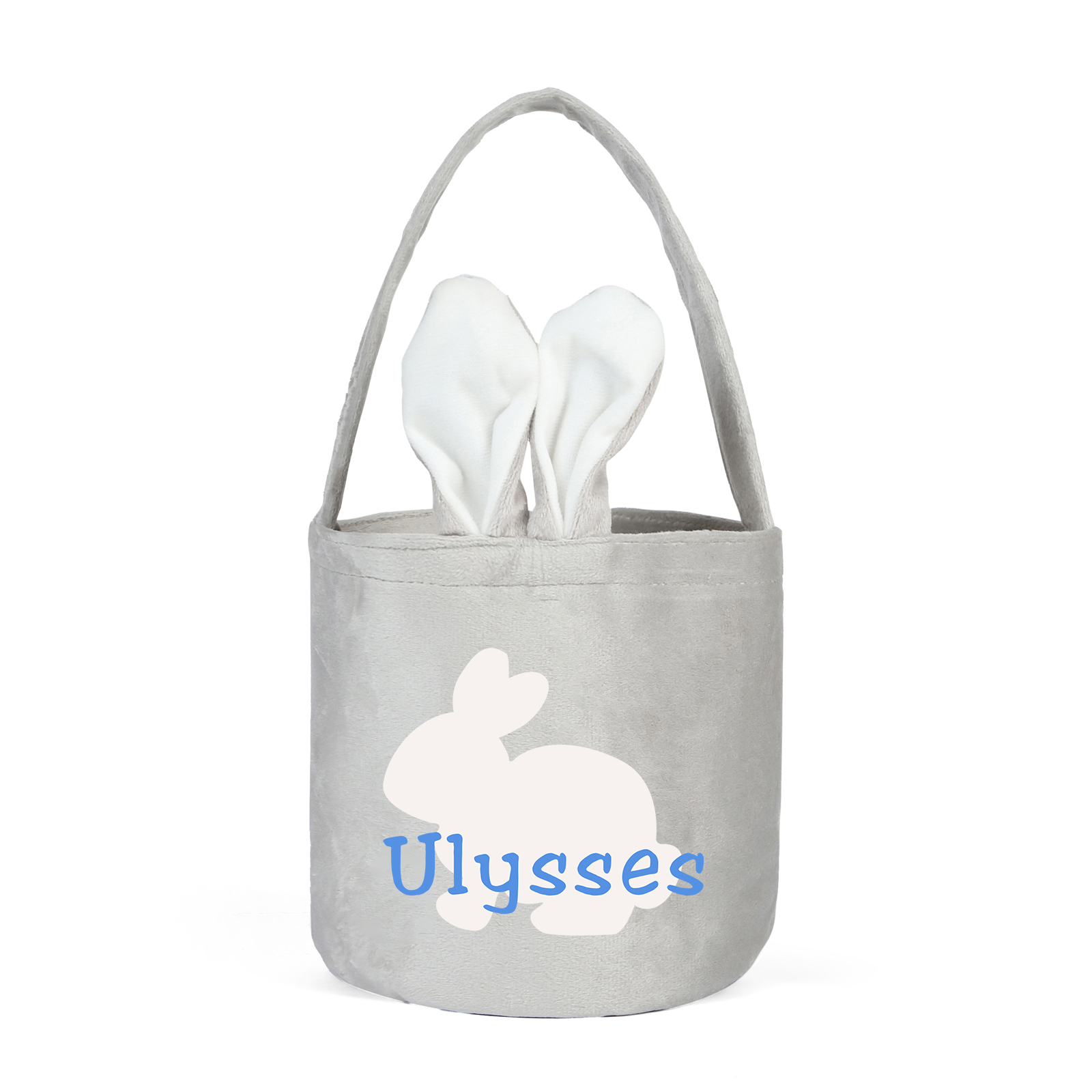 Personalised Bunny Tote Bag Customised with Name Bunny Basket Bucket Bag Easter Gifts-Jessemade AU