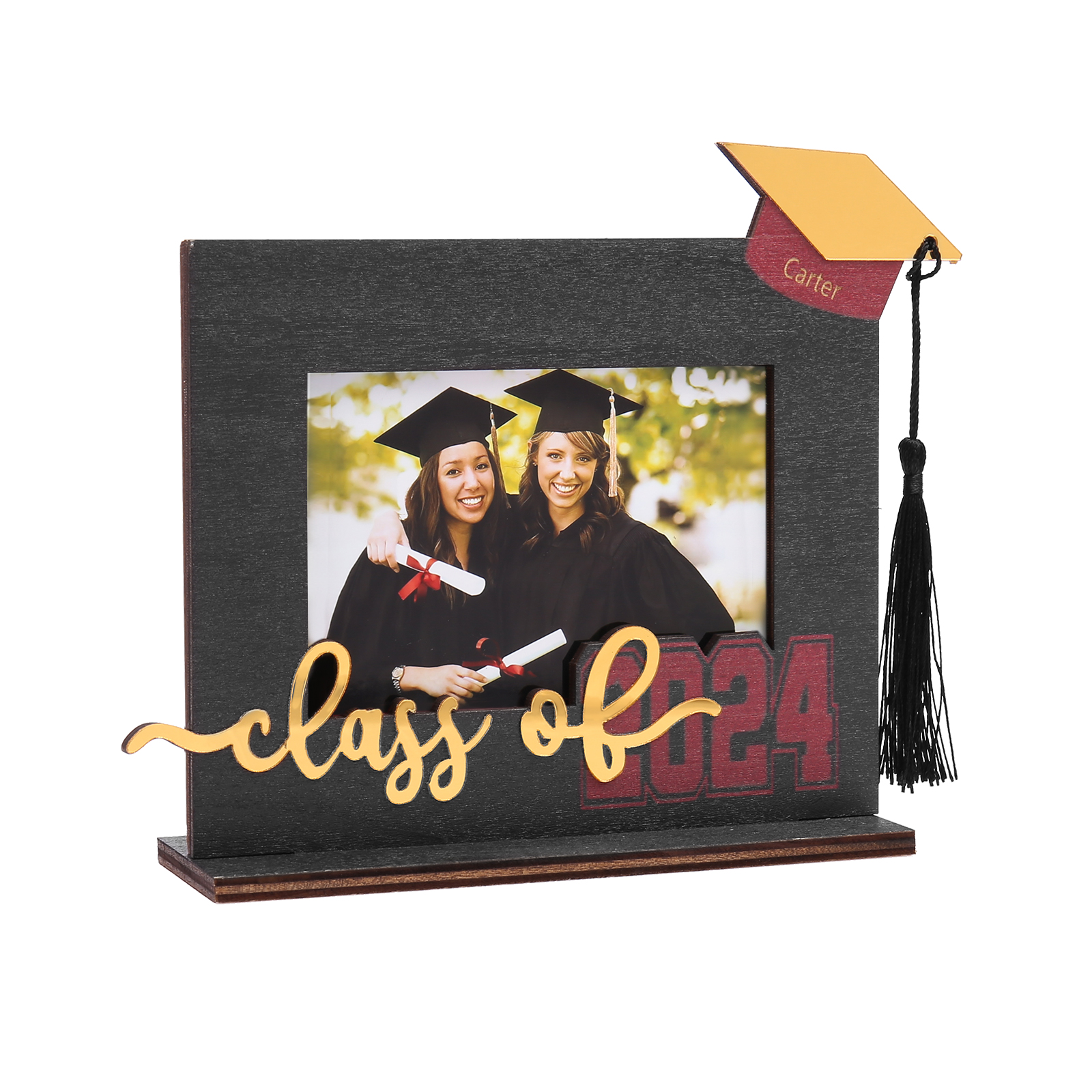 Class of 2024 Personalised Graduation Photo Frame Custom Name & Photo Wooden Frame Creative Gifts-Jessemade AU