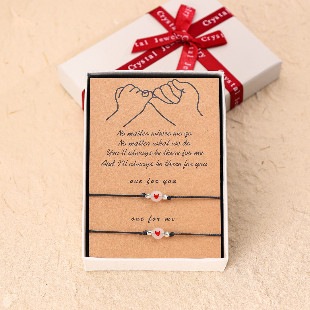 Bracelet for Women Dainty Teen Resin Heart Bracelet Size Adjustable for Girls-Jessemade AU