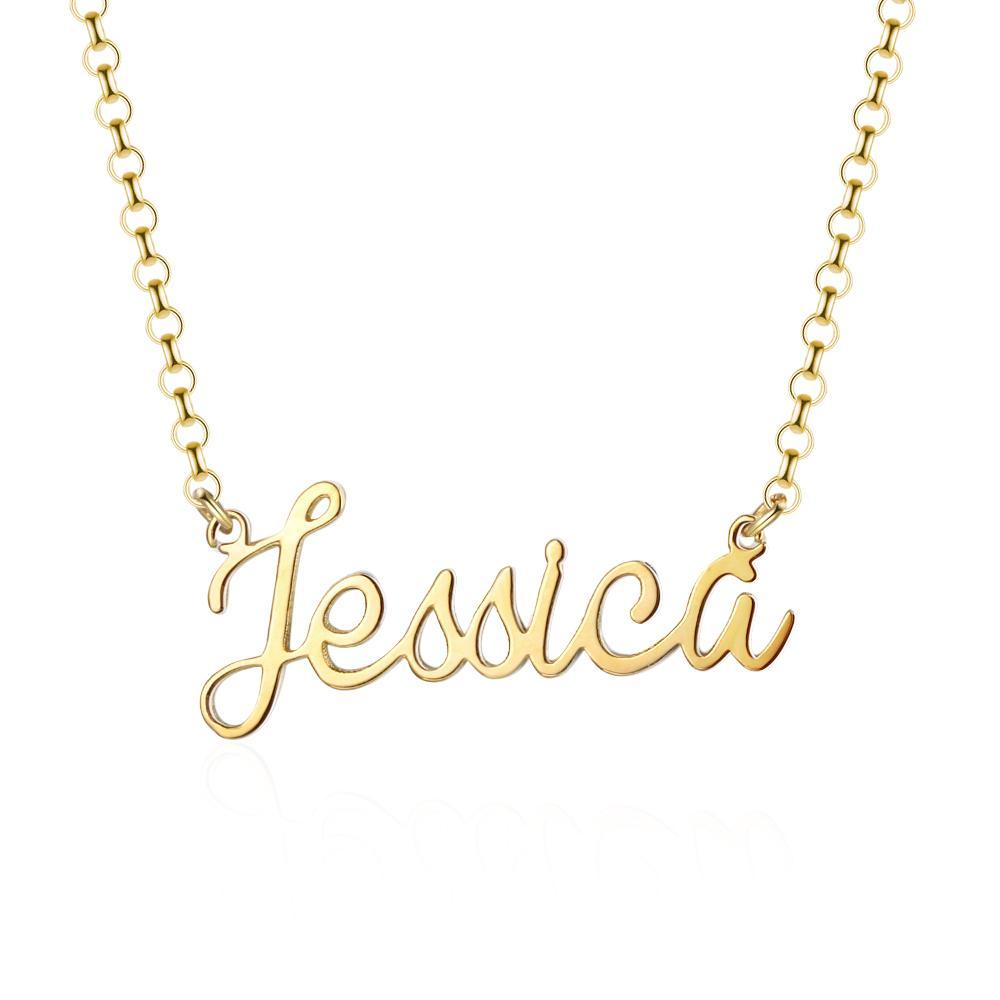 Personalised Necklace Custom 1 Name Necklace Gift For Her-Jessemade AU