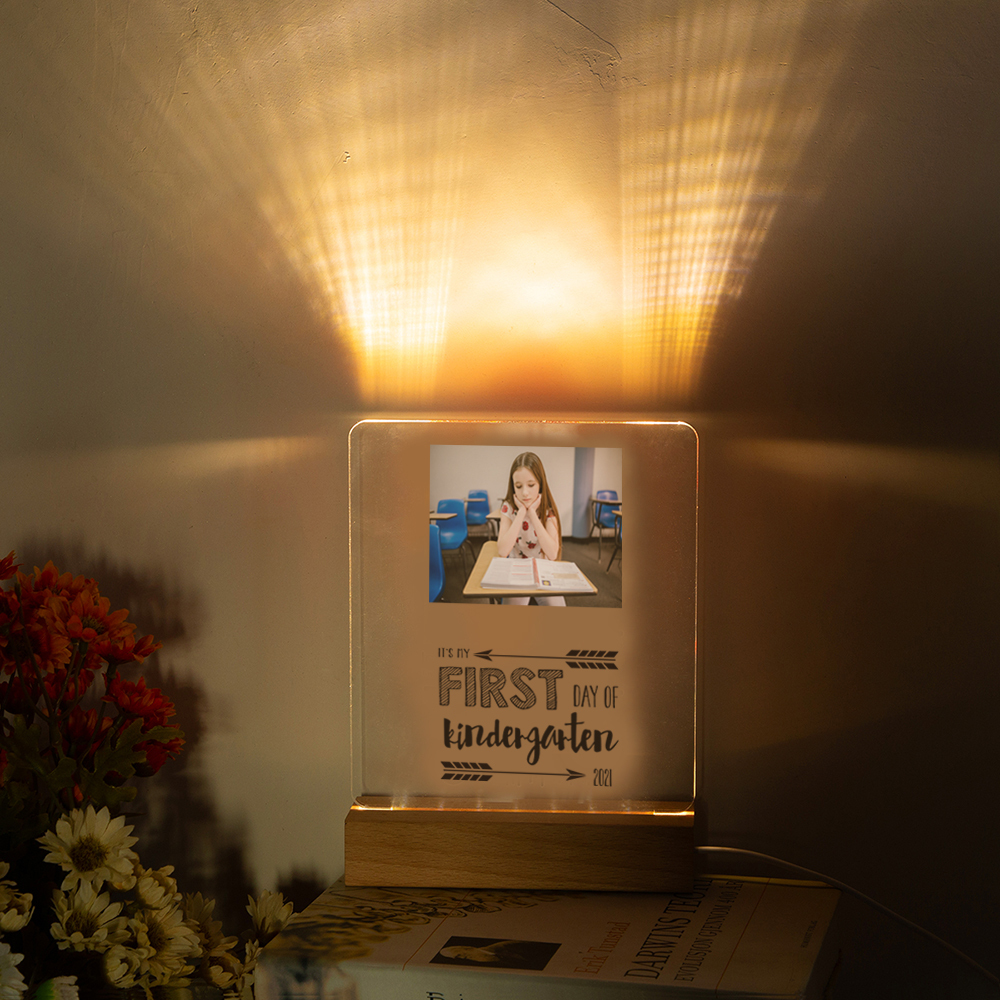 It's My First Day Of Kindergarten-Personalised Photo Night Light-Jessemade AU