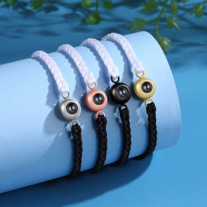 Personalised Projection Bracelet Customised Photo Bracelet Adjustable Bracelet Gift for Couples/Family/Friends-Jessemade AU