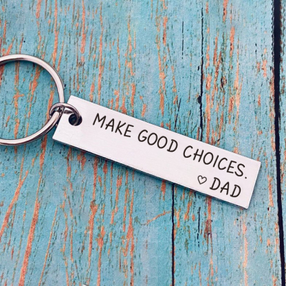 Make Good Choice Love Mum Dad Keychain Funny Gift for Your Kids -Jessemade AU