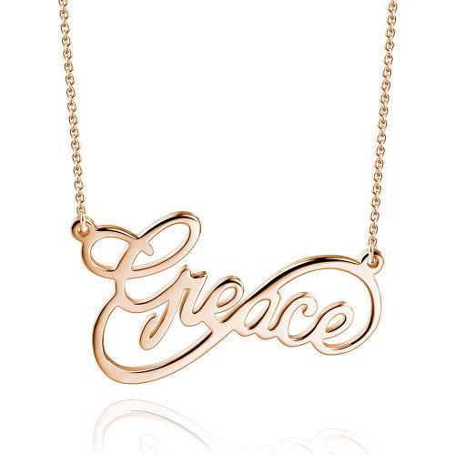 Personalised Necklace Custom 1 Name Necklace Gift For Women-Jessemade AU