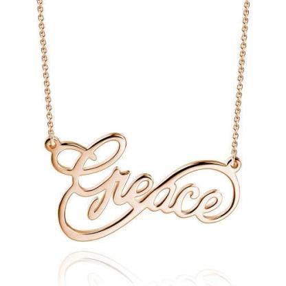 Personalised Necklace Custom 1 Name Necklace Gift For Women-Jessemade AU