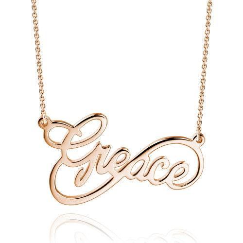 Personalised Necklace Custom 1 Name Necklace Gift For Women-Jessemade AU