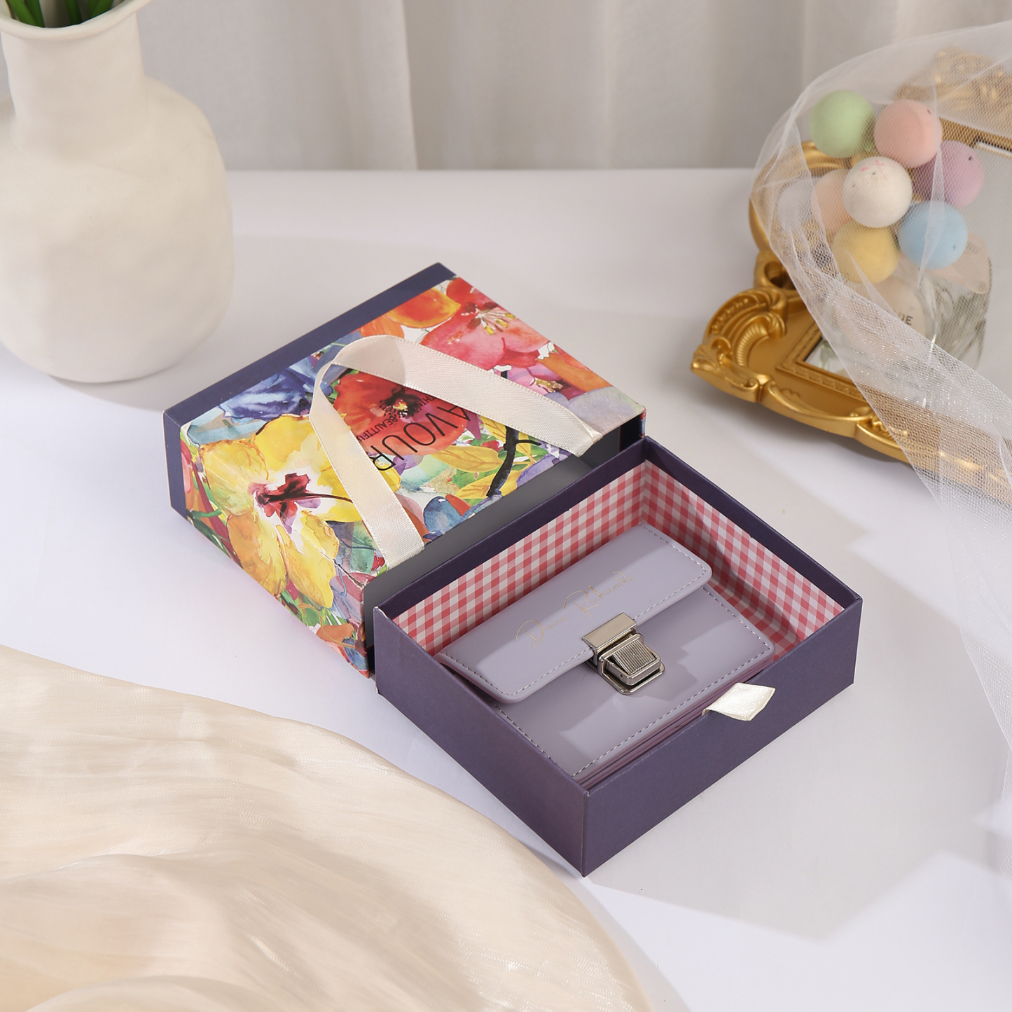 Exquisite Wallet Gift Box Colourful Rectangle Gift Packaging-Jessemade AU