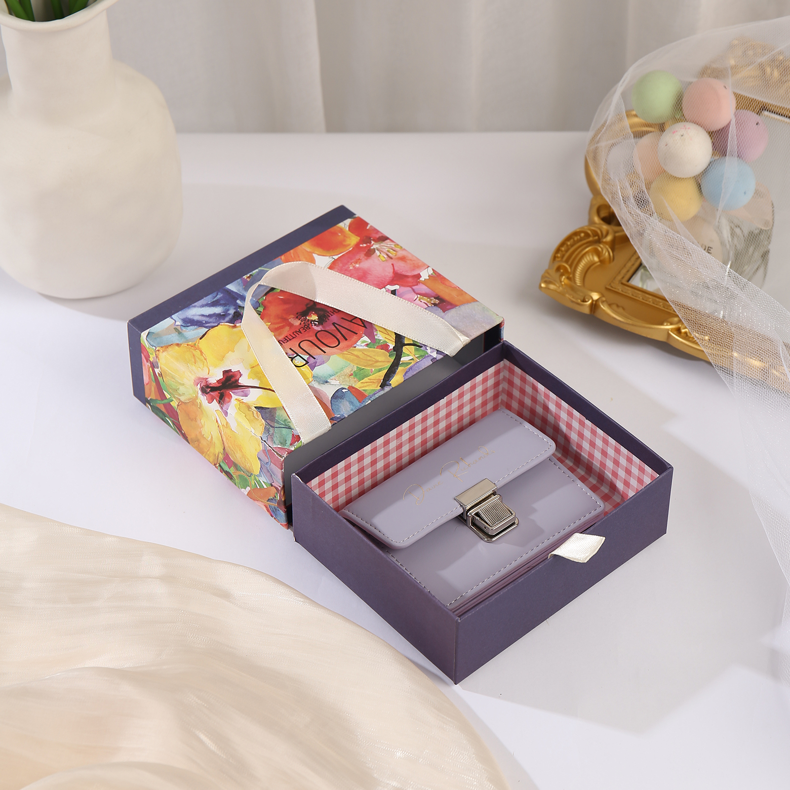 Exquisite Wallet Gift Box Colourful Rectangle Gift Packaging-Jessemade AU