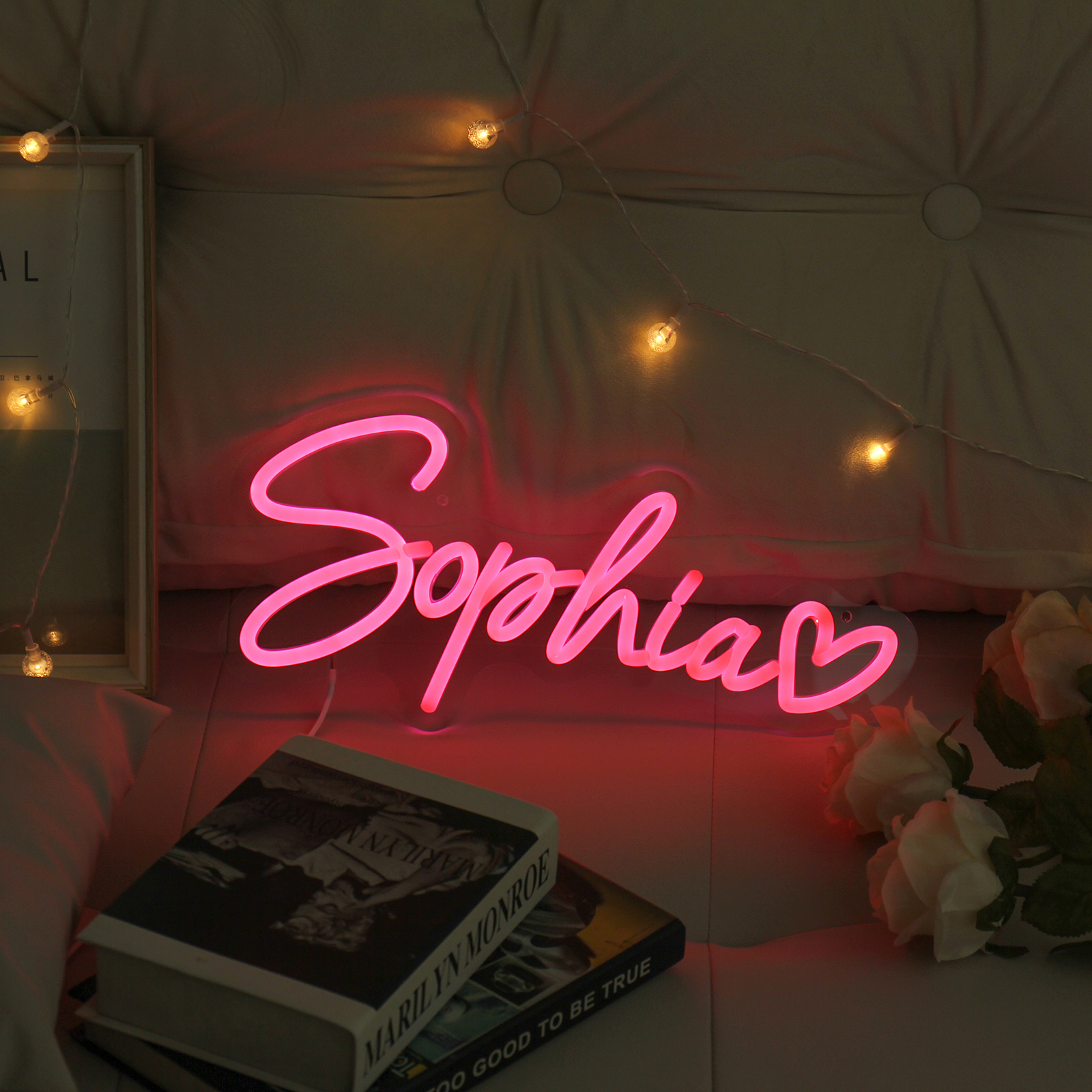 Personalised Acrylic Neon Sign Custom Name LED Neon Sign Wedding Party Birthday Home Decor Gifts for Him/Her-Jessemade AU