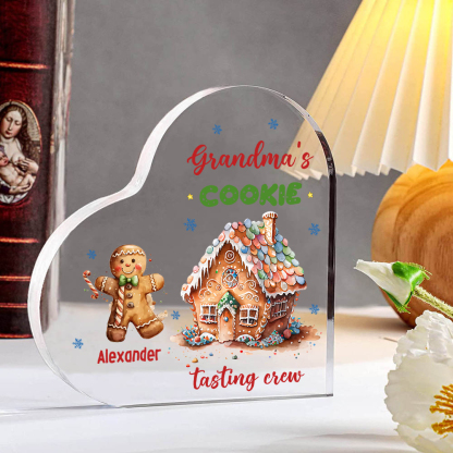 Acrylic Heart Keepsake Customised 2 Names Christmas Decor Personalised Gifts for Grandma Mum-Jessemade AU