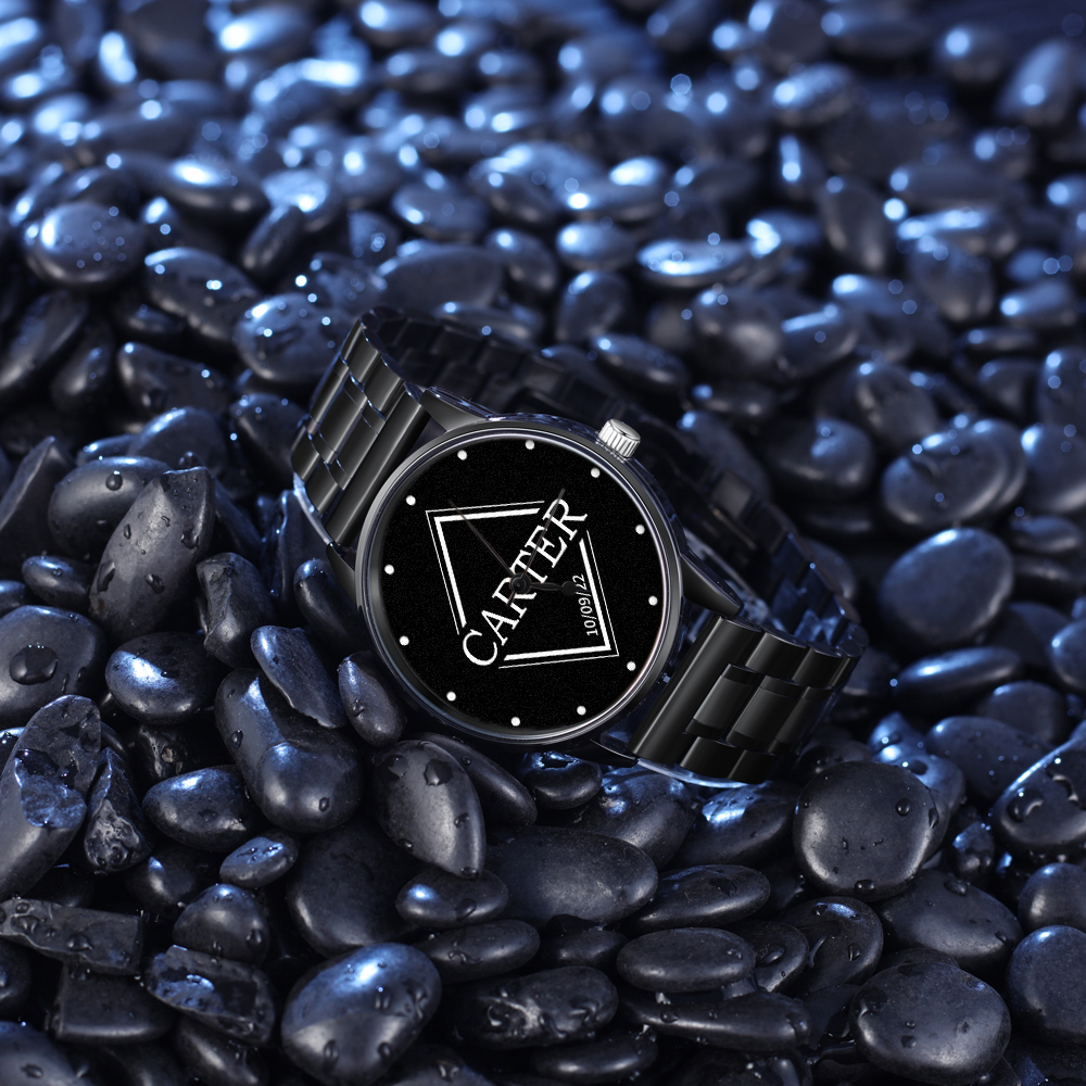 Gift Photo Watch - Personalised Engraved Watch Bracelet For him-Jessemade AU