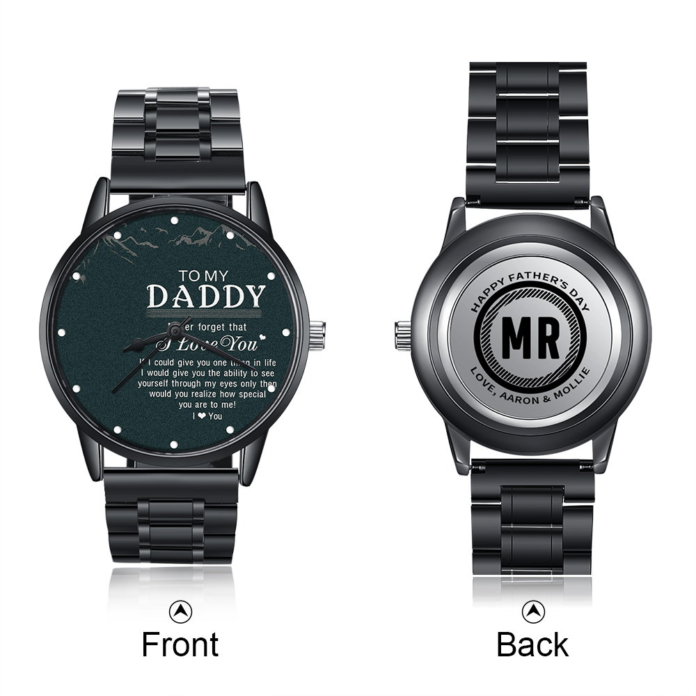 Personalised Photo Watch Customised Mechanical Watch Gifts for Him-Jessemade AU