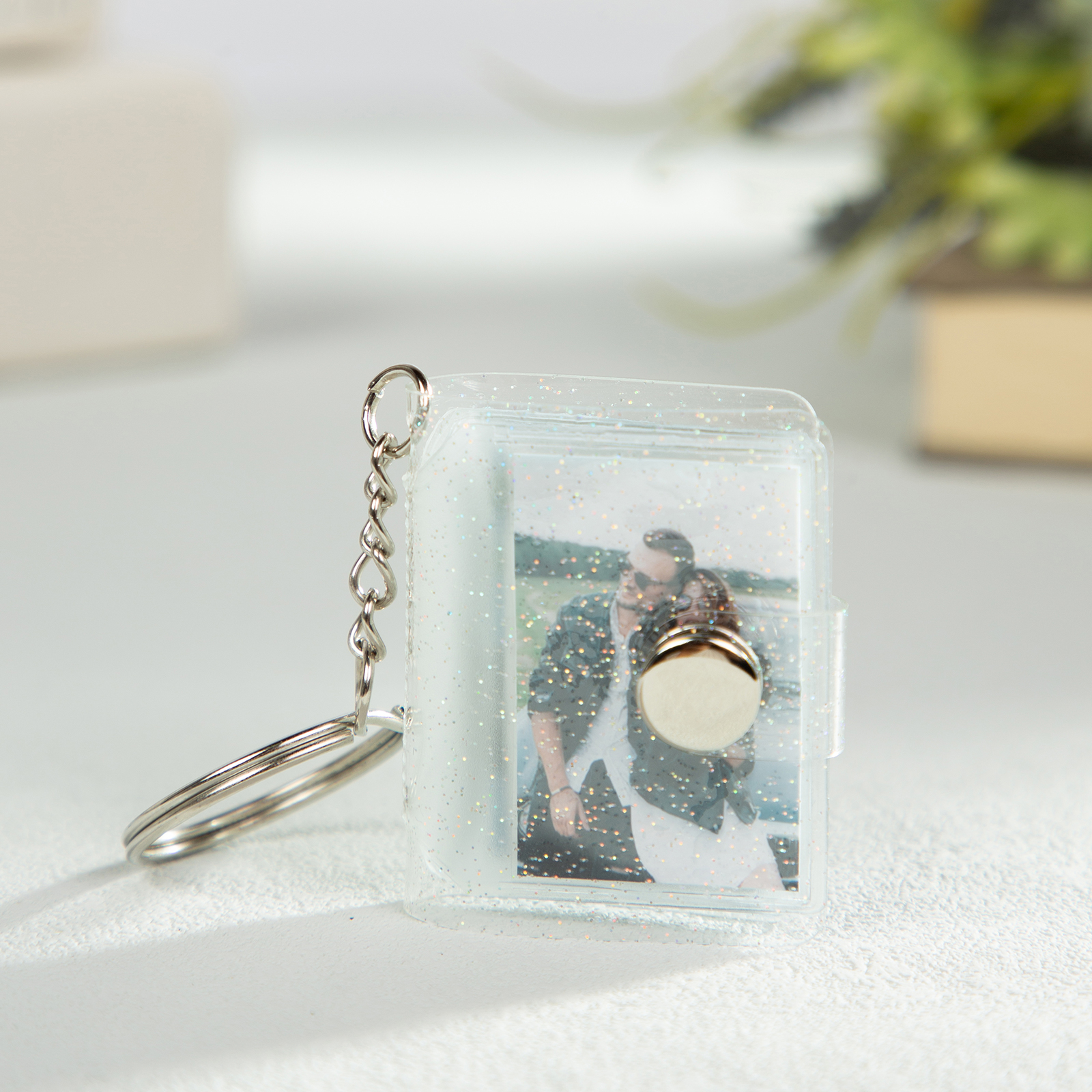 Personalised Mini Photo Album Keychain Custom 16 Photos Keychain Scrapbook  Romantic Gifts-Jessemade AU