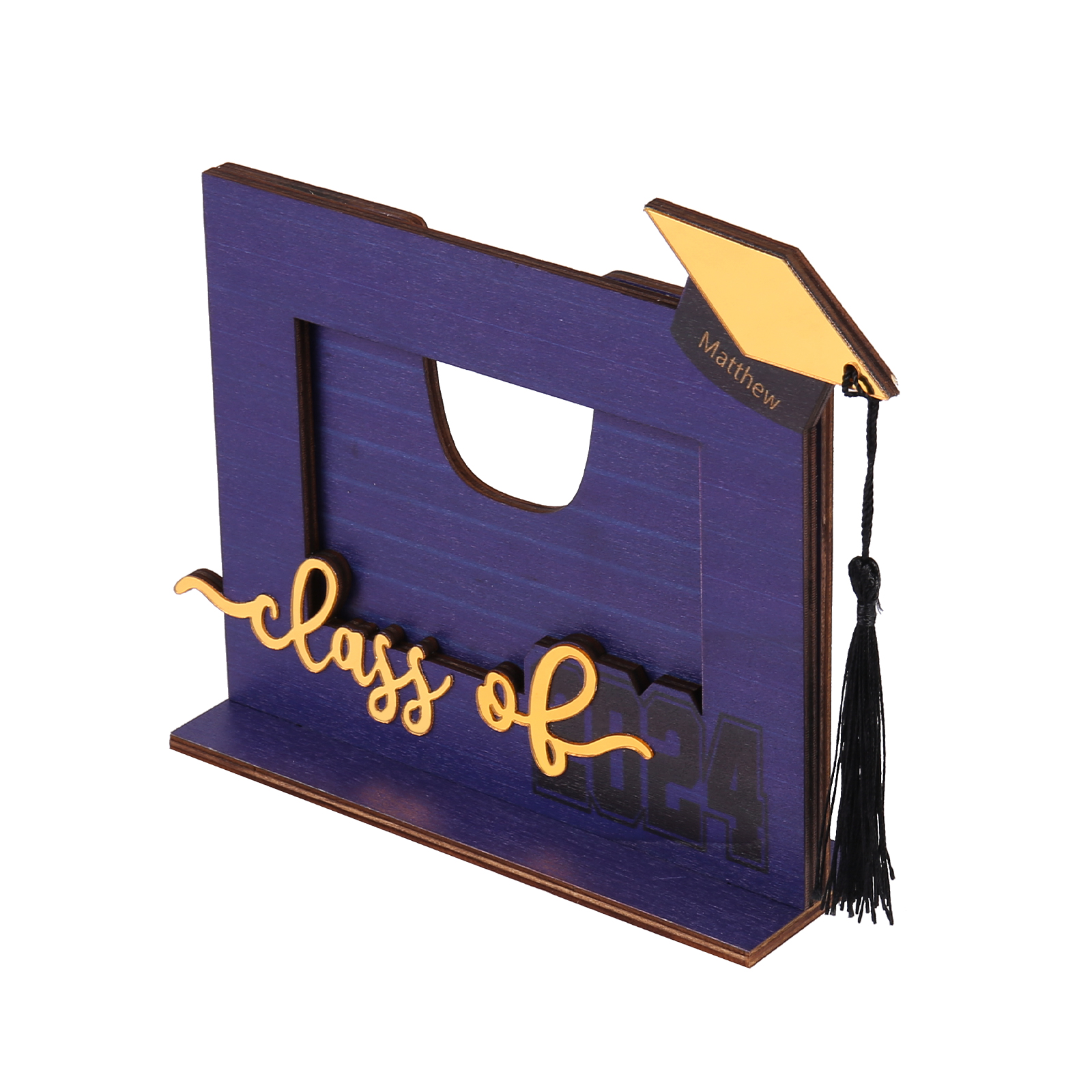 Class of 2024 Personalised Graduation Photo Frame Custom Name & Photo Wooden Frame Creative Gifts-Jessemade AU