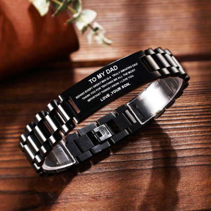 Men's Bracelet Wristband Initial ID Bar Bangle Gifts For Him-Jessemade AU