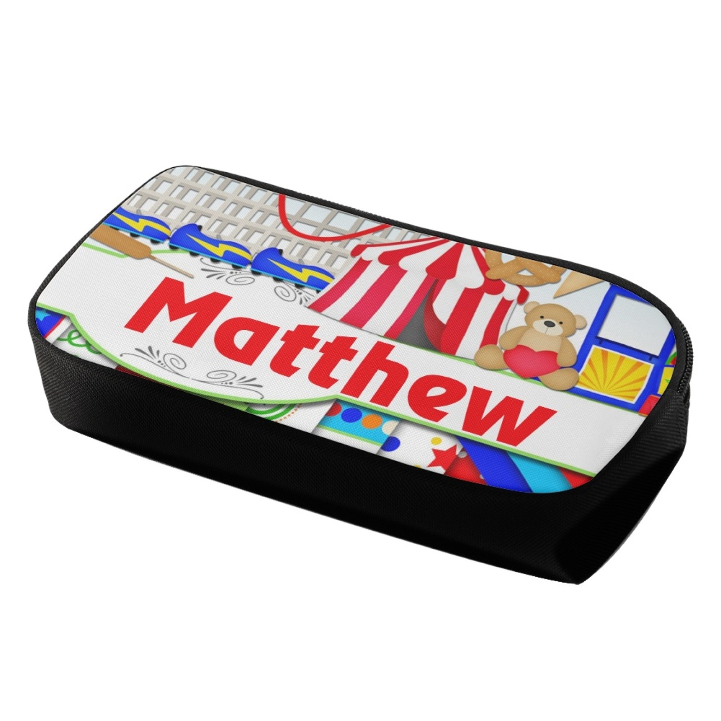 Personalised  Name Pencil Case Bear Pen Bag Zipper Back to School Gifts for Student-Jessemade AU