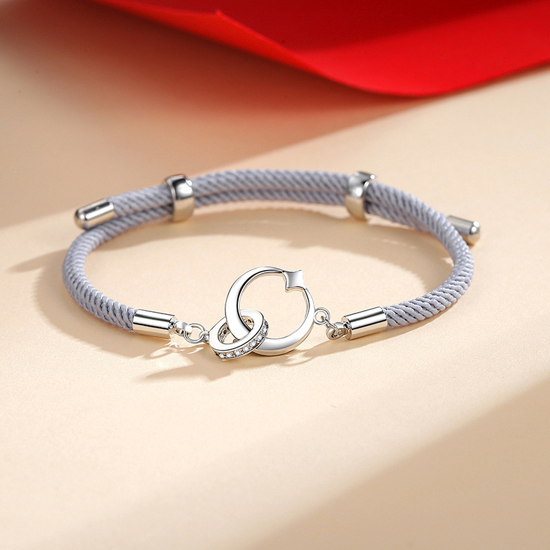  Sun & Moon Ring Couple Bracelet Adjustable Bracelet Valentine's Day Gift Birthday for Couples-Jessemade AU