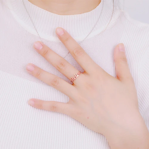 Personalised Name Ring Custom Rings with 1 Name Gifts for Mother Ring-Jessemade AU