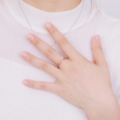 Personalised Name Ring Custom Rings with 1 Name Gifts for Mother Ring-Jessemade AU