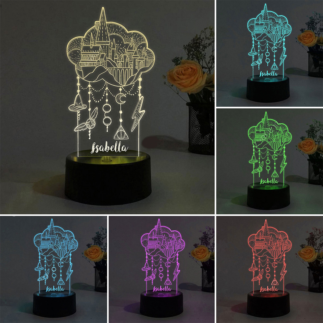 Personalised Dream Catcher Night Light Custom Name Gifts For Kids-Jessemade AU