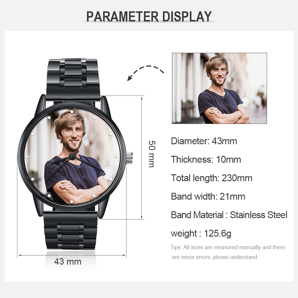 Personalised Photo Watch Custom Picture Watch Gifts For Father-Jessemade AU