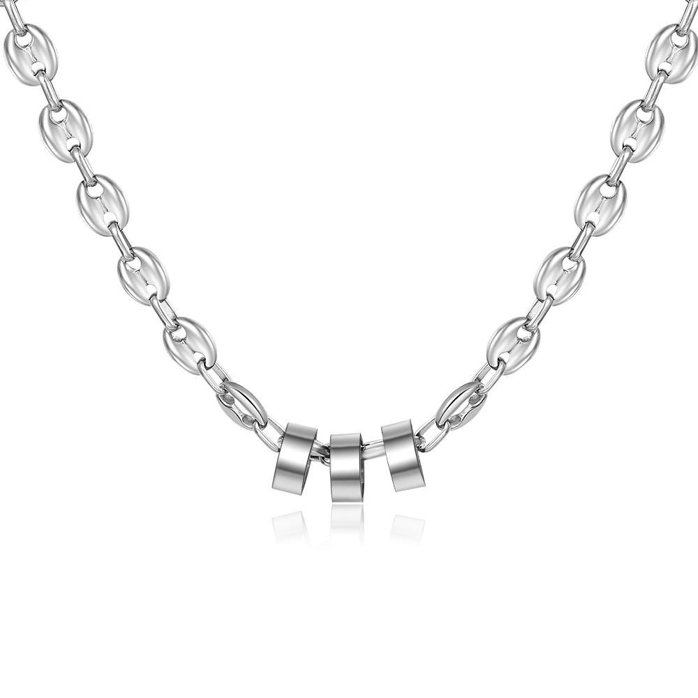 Personalised Men Pendant Necklace with 3 Beads Engraved 3 Names Custom Gifts for Him-Jessemade AU