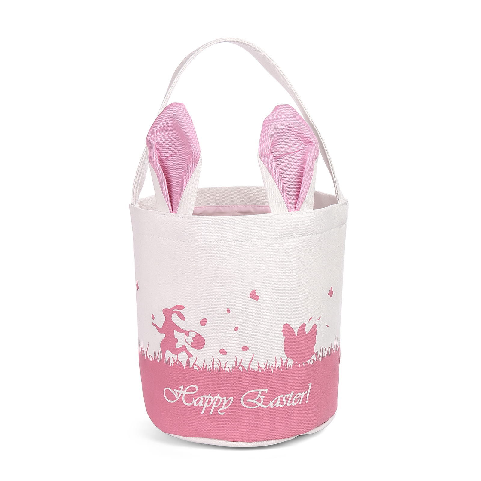 Personalised Bunny Tote Bag Customised with Name Bunny Bucket Bag Easter Gifts-Jessemade AU