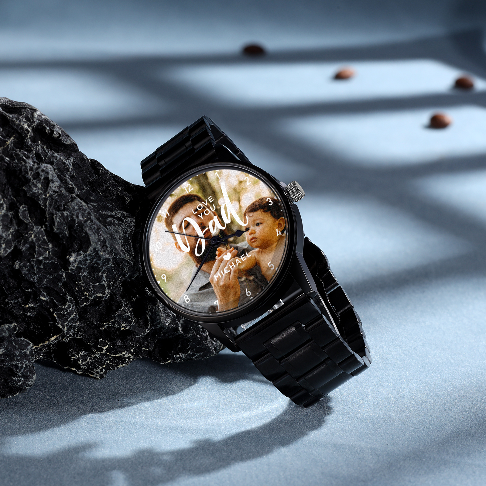 Personalised Photo Watch Custom Names Mechanical Watch Gifts for Him-Jessemade AU