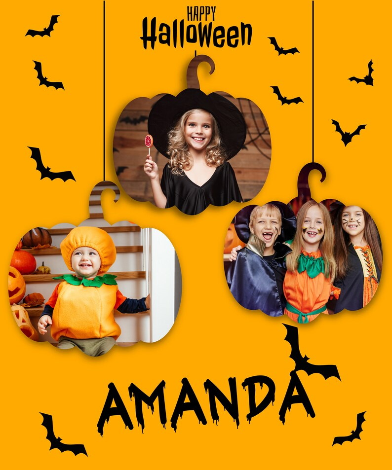 Halloween Blanket Personalised Family Photo Blanket-Jessemade AU