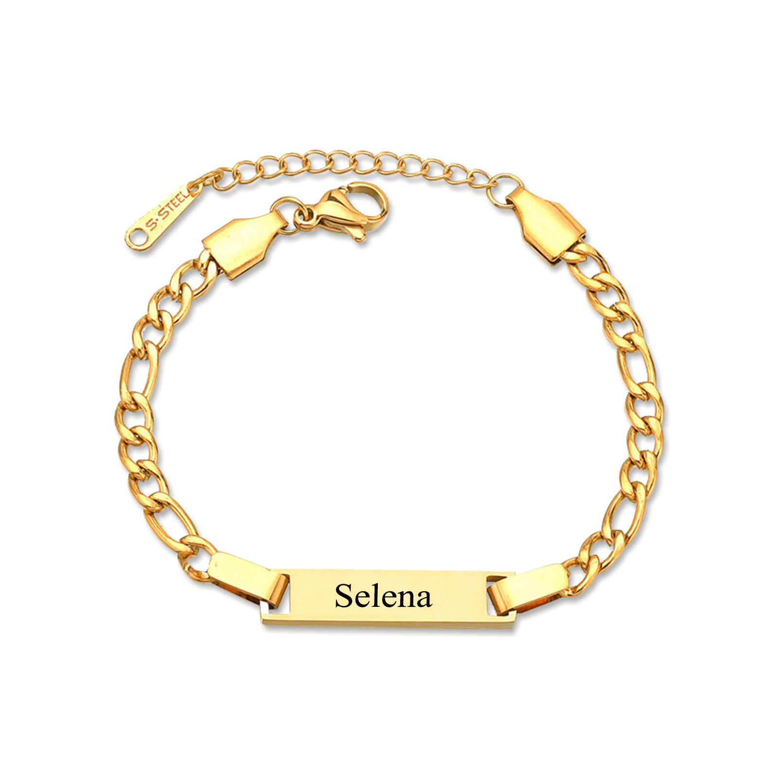 Custom Name Bracelet Personalised Cuban Chain Bracelet Love Gifts-Jessemade AU