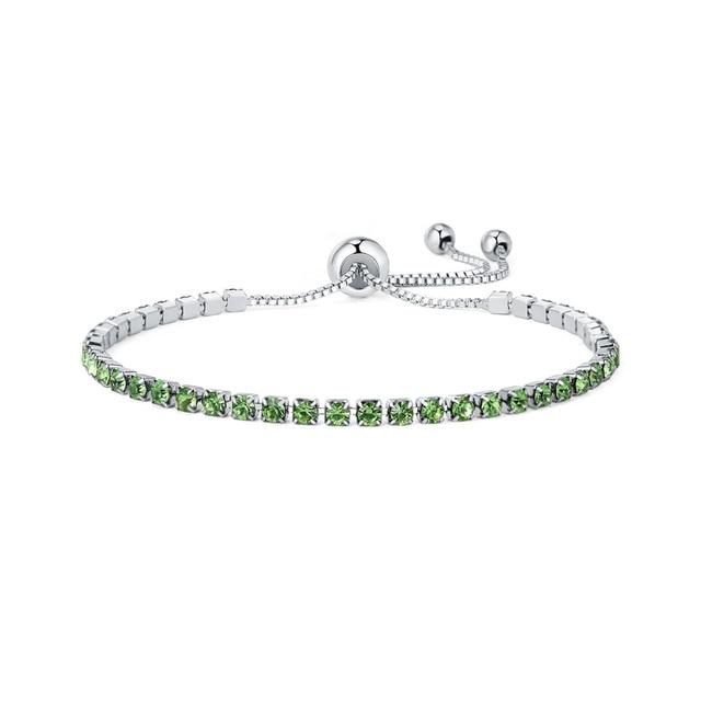 Cubic Zirconia Tennis Bracelet For Women-Jessemade AU