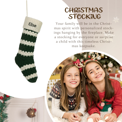 Customised 1 Name Christmas Stockings Ornaments Personalised Christmas Gifts for Family Friends-Jessemade AU