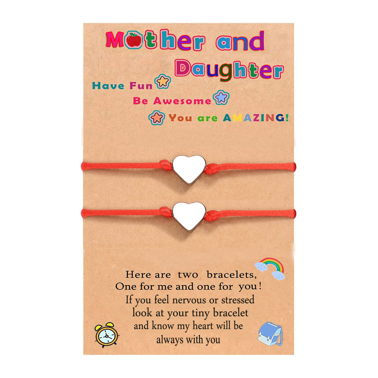 Women Bracelet Dainty Teen Heart Bracelet Back To School Adjustable Bracelet for Girls-Jessemade AU