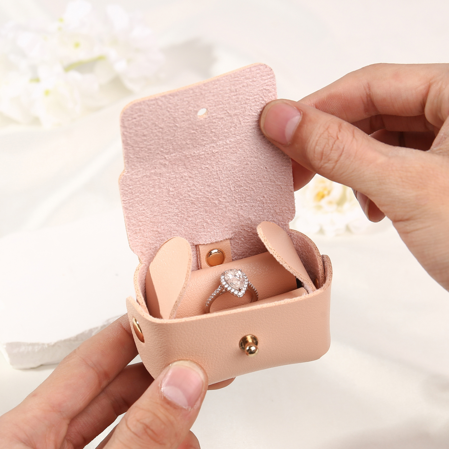 Personalised Name Exquisite Jewelry Box Ring Gift Box Ring Packaging Box-Jessemade AU