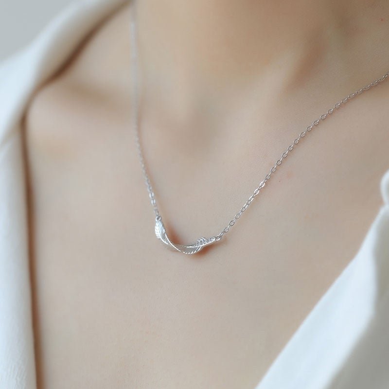 Memorial Necklace Guardian Angel Feature Necklace Gifts for Her-Jessemade AU