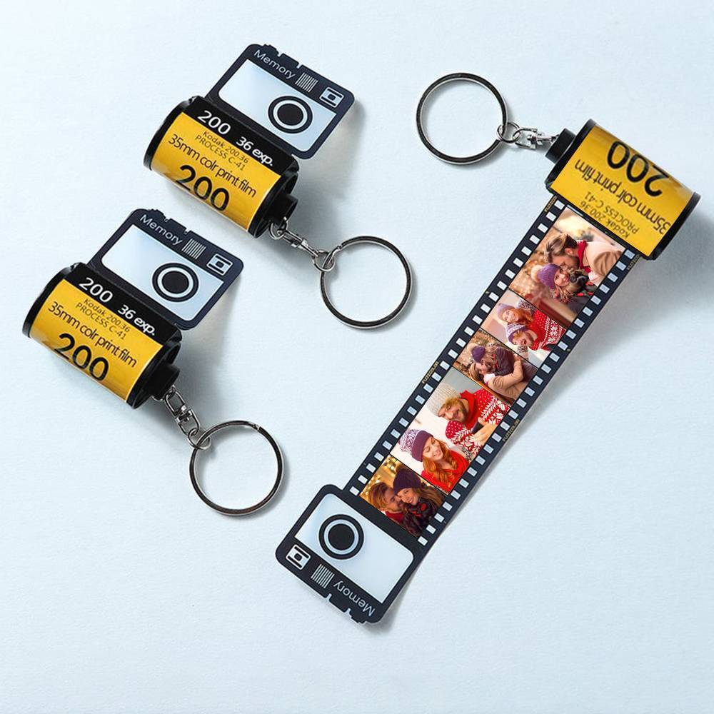 Personalised Film Camera Roll Keychain Custom 15 photos Keychain Gifts For Her