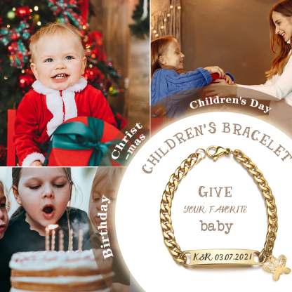 Personalised Name Bracelet Butterfly Bracelet Customised Baby Gift-Jessemade AU