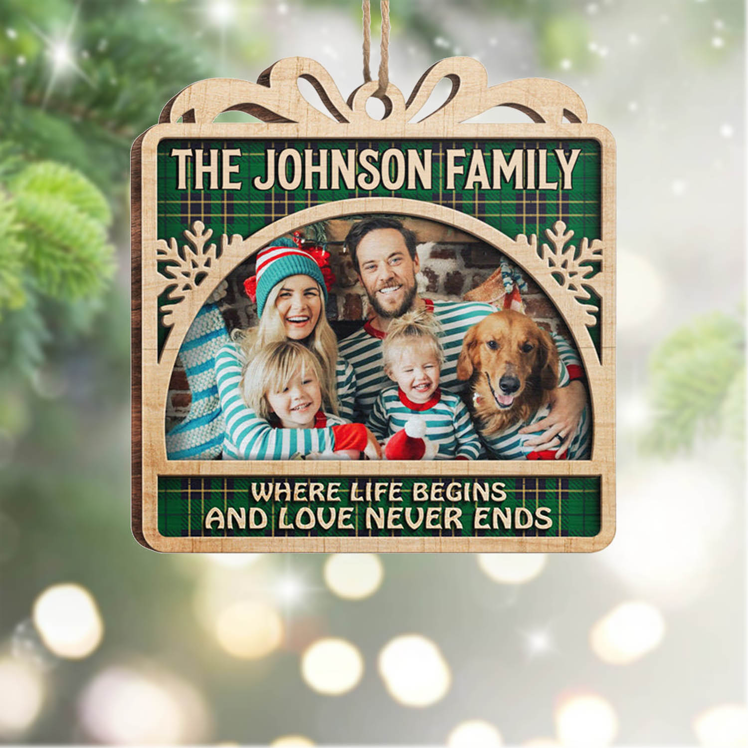 Personalised Photo Christmas Ornament Custom photos Gifts for Family-Jessemade AU