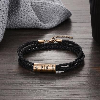 Adjustable Men's Bracelets 4 Beads Gift for Dad-Jessemade AU