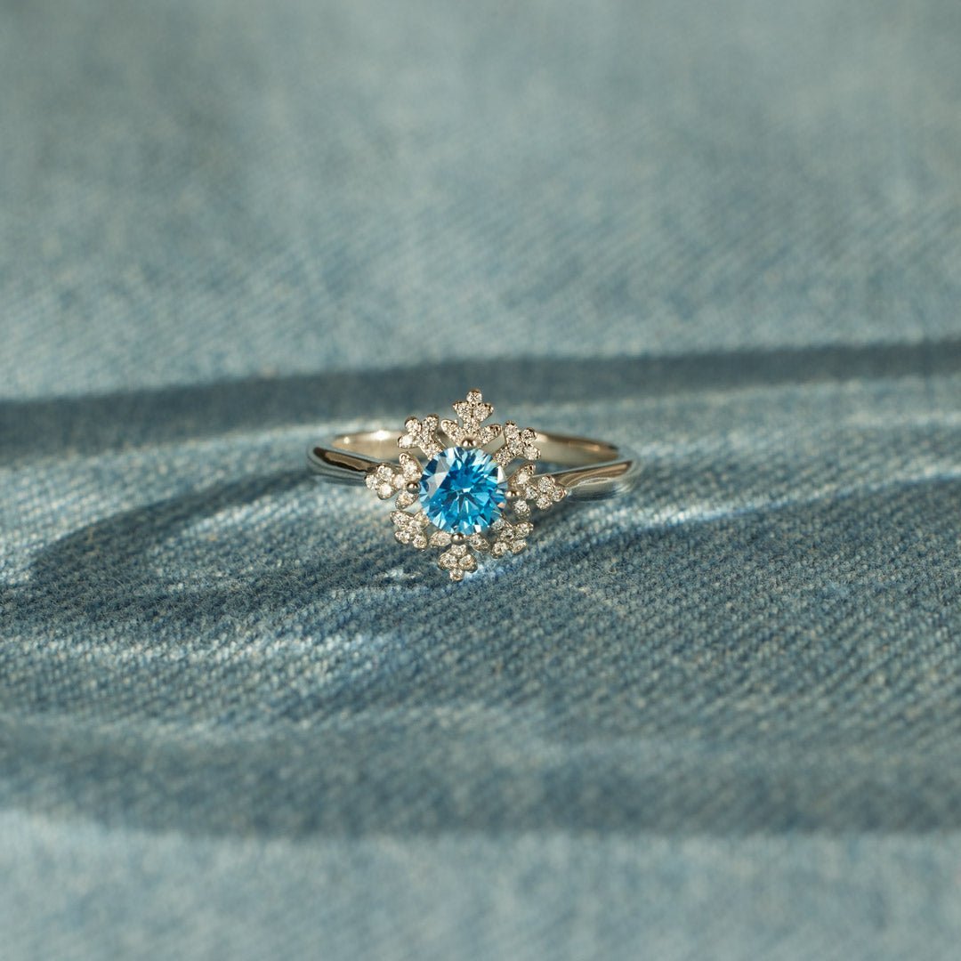 To My Daughter, If A Hug Were A Snowflake, Snowflake Ring With Card, Gifts For Her-Jessemade AU